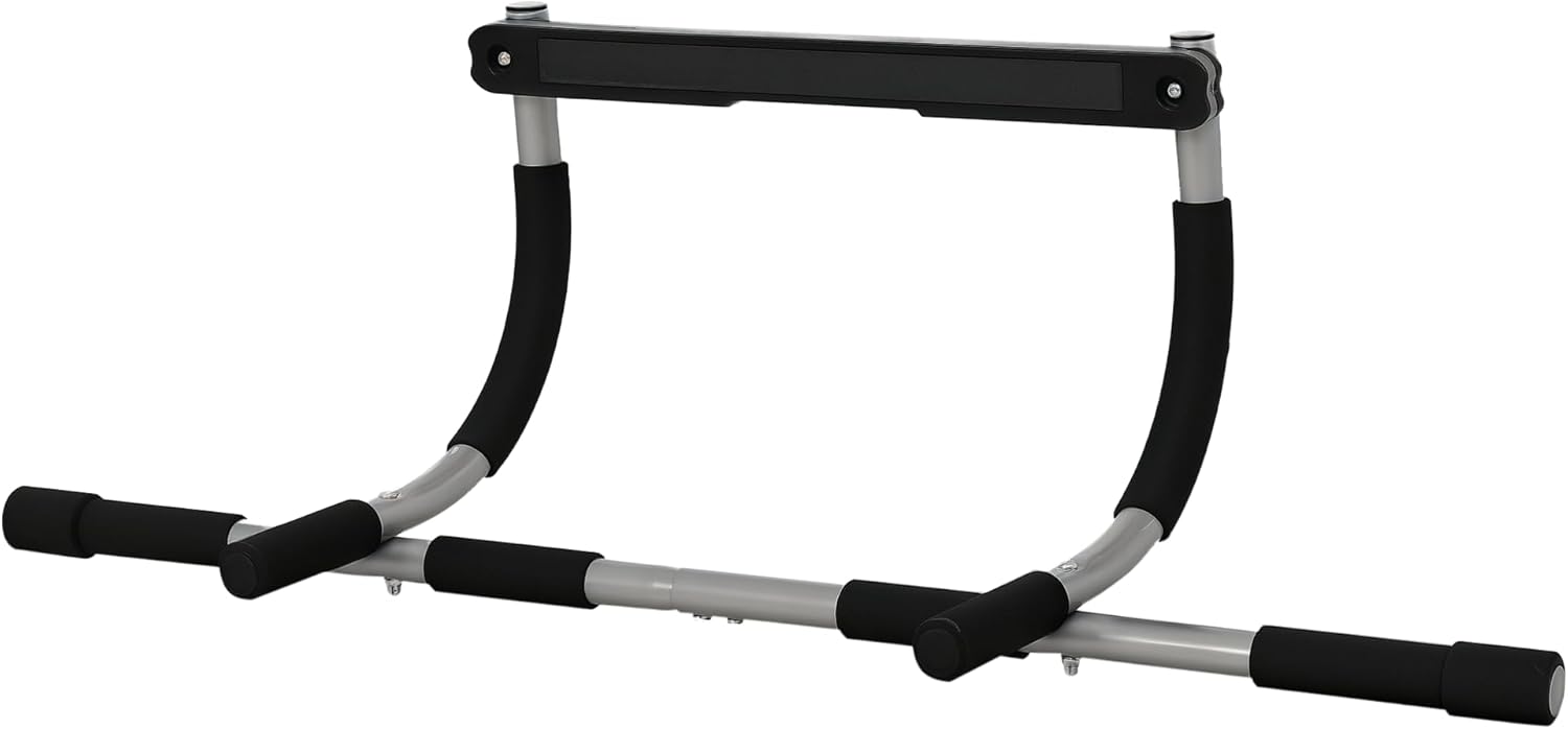 HOMCOM Pull-Up Bar for Doorway, Home Fitness Door Horizontal Push up Bar for Indoor Gym Upper Body Workout